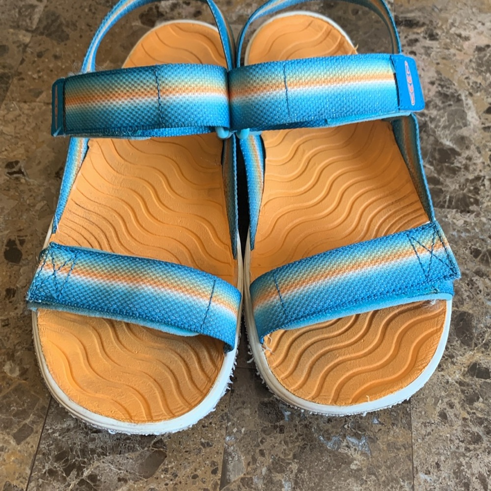 Keen Blue and Orange Outdoor Sandals - Picture 10 of 16